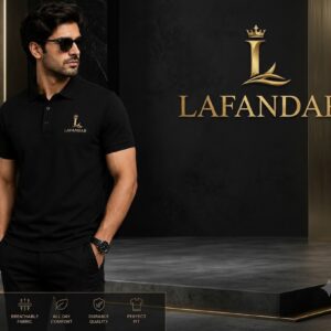 Rule with Elegance: The Lafandar Signature Gold Crest Polo